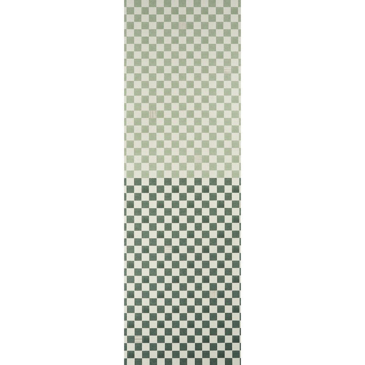 Gambit Panel Sage & Deep Green 5014262 by Schumacher Designer Wallpaper Backdrop 54.0" - Swanky Fabrics -