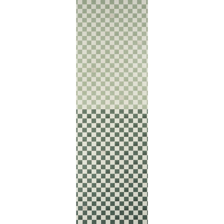 Gambit Panel Sage & Deep Green 5014262 by Schumacher Wallpaper Backdrop 54.0" - Fabric Carolina -