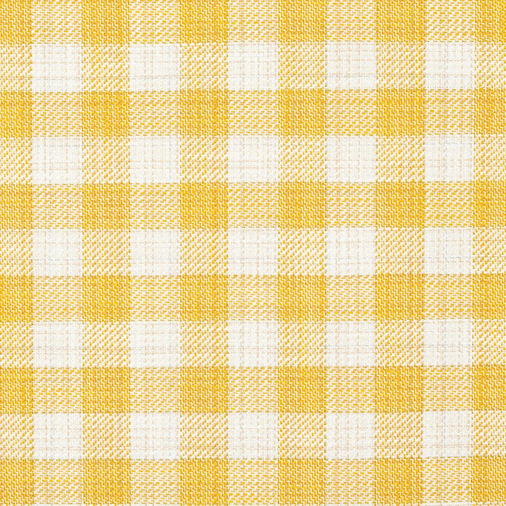 Martina Plaid Indoor/Outdoor Yellow 81413 by Schumacher Designer Fabric Easy Elements 9.0" - Swanky Fabrics -