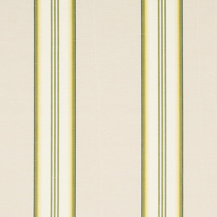 Randolph Stripe Moir Magnolia 81421 by Schumacher Designer Fabric Williamsburg 9.2" - Swanky Fabrics -
