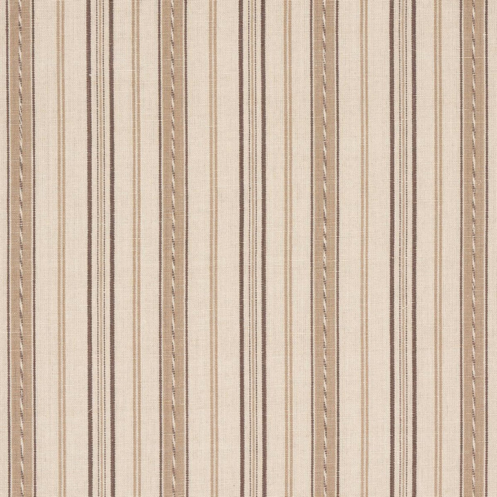 Lightfoot Stripe Coffee 81441 by Schumacher Fabric Williamsburg 3.33" - Fabric Carolina -