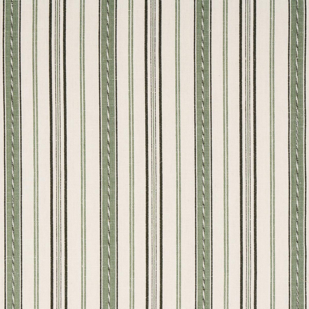 Lightfoot Stripe Moss 81442 by Schumacher Fabric Williamsburg 3.33" - Fabric Carolina -