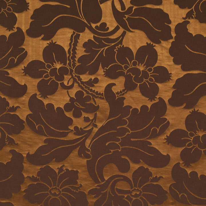 Dandridge Damask Apollo Bronze 81461 by Schumacher Fabric Williamsburg 55.12" - Fabric Carolina -
