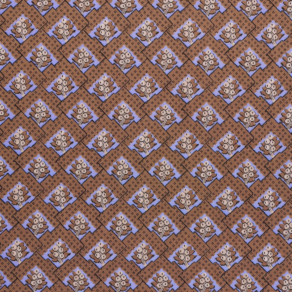 Blair Silk Pingl Charlton Brown 81601 by Schumacher Designer Fabric Williamsburg 6.71" - Swanky Fabrics -