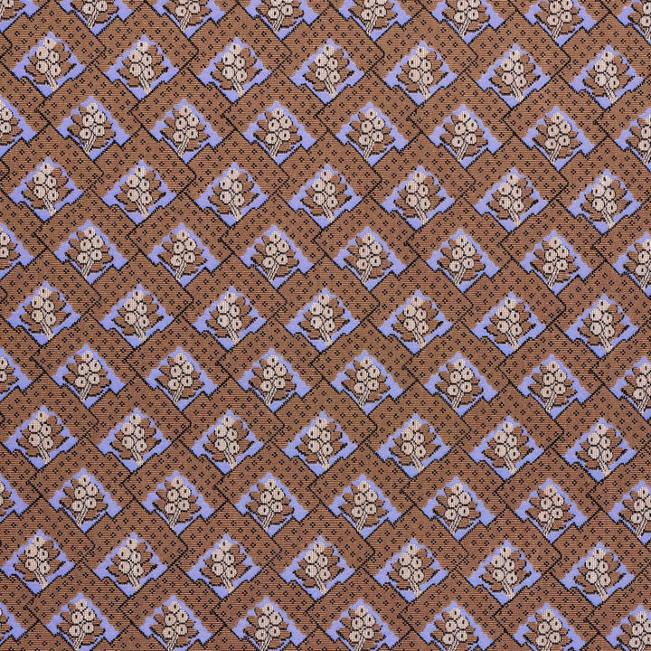 Blair Silk Pingl Charlton Brown 81601 by Schumacher Designer Fabric Williamsburg 6.71" - Swanky Fabrics -