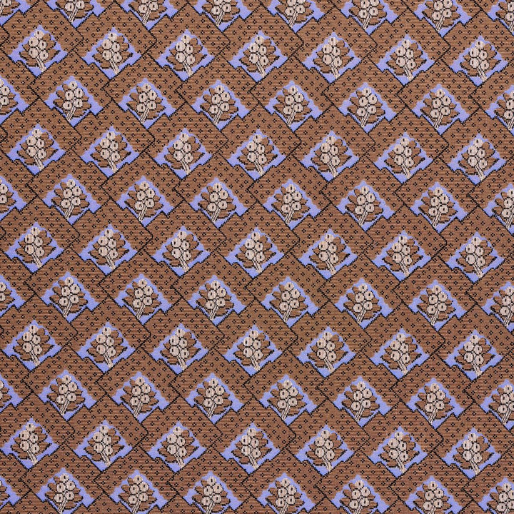 Blair Silk Pingl Charlton Brown 81601 by Schumacher Fabric Williamsburg 6.71" - Fabric Carolina -