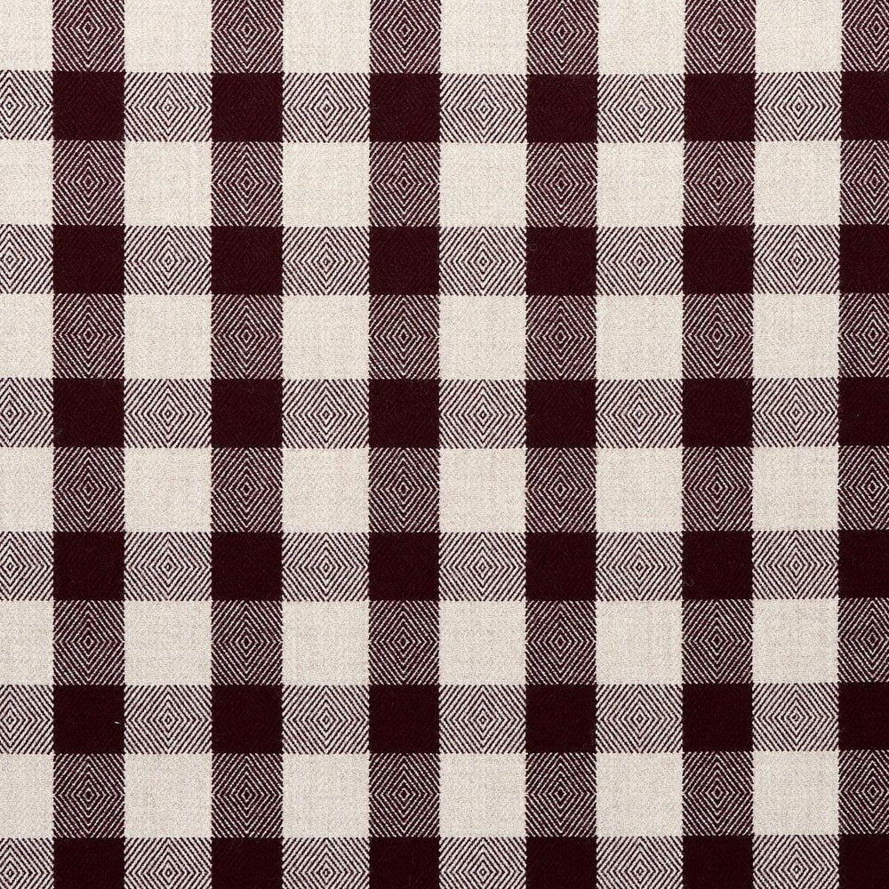 Galt Wool Check Plum 81613 by Schumacher Fabric A Country Life 3.5" - Fabric Carolina -