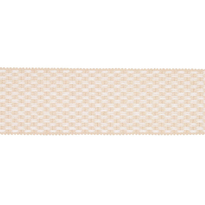 Crawford Check Tape Wide Coffee 81642 by Schumacher Trim Williamsburg - Fabric Carolina -