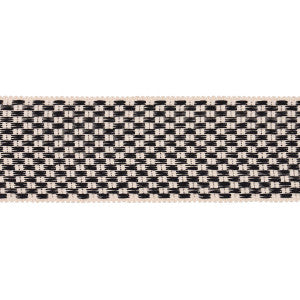 Crawford Check Tape Wide Basalt 81643 by Schumacher Trim