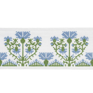 Custis Embroidered Tape Chesapeake 81661 by Schumacher Trim