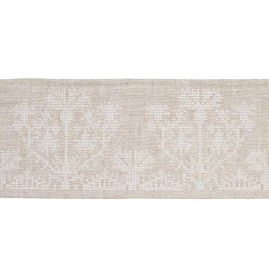 Custis Embroidered Tape Shell 81662 by Schumacher Trim