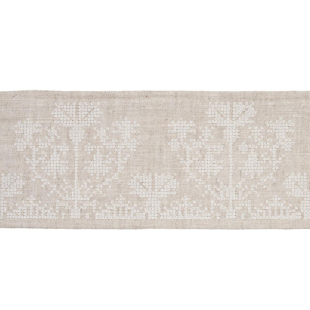 Custis Embroidered Tape Shell 81662 by Schumacher Trim Williamsburg - Fabric Carolina -