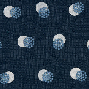 Taylor Embroidery Sky On Navy 81843 by Schumacher Fabric