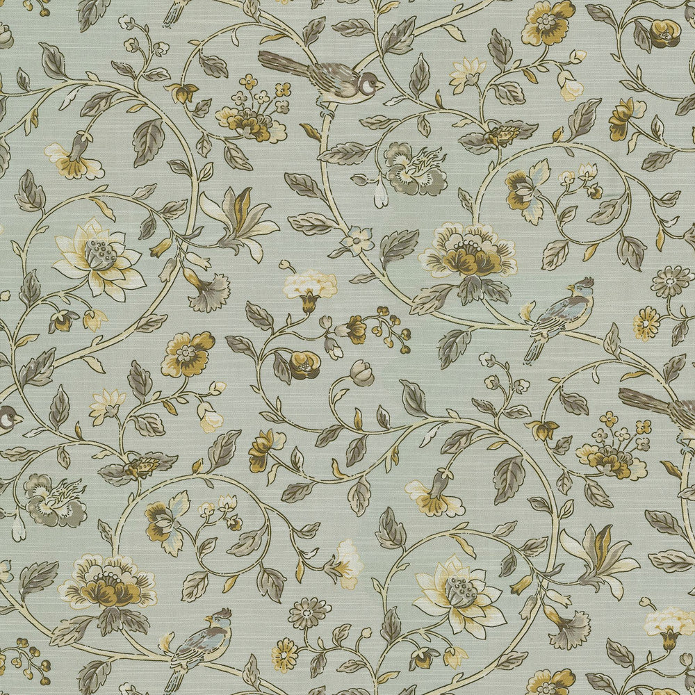 Summer Isles Dove 682131 by Waverly Fabric 100% Cotton China 24000 Horizontal: 27 and Vertical: 25.25 54 - Fabric Carolina -