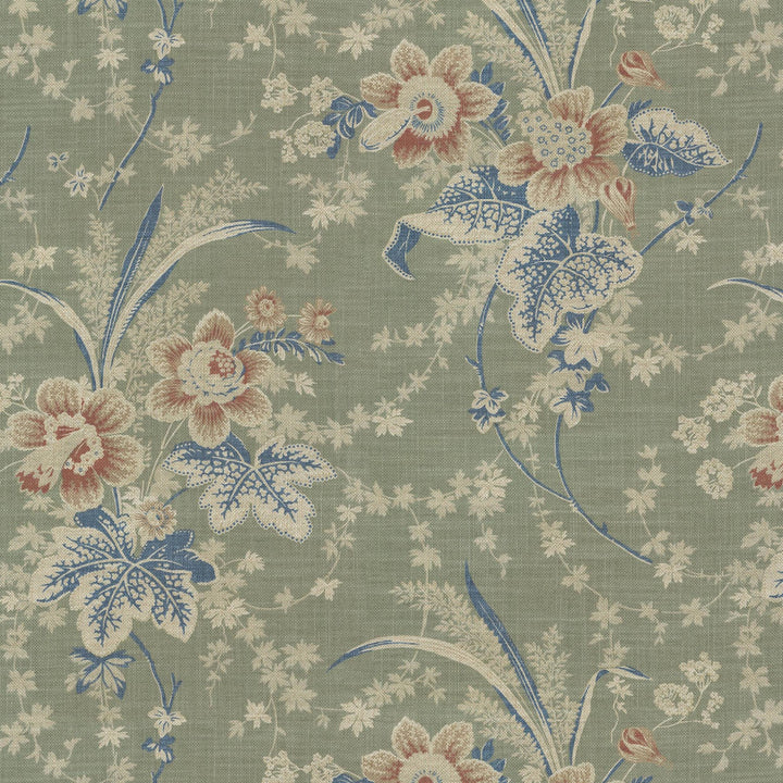 Stonington Seaspray 682141 by Waverly Fabric - 75% Cotton 25% Linen PAKISTAN Horizontal: 27 and Vertical: 25.25 54 - Fabric Carolina -
