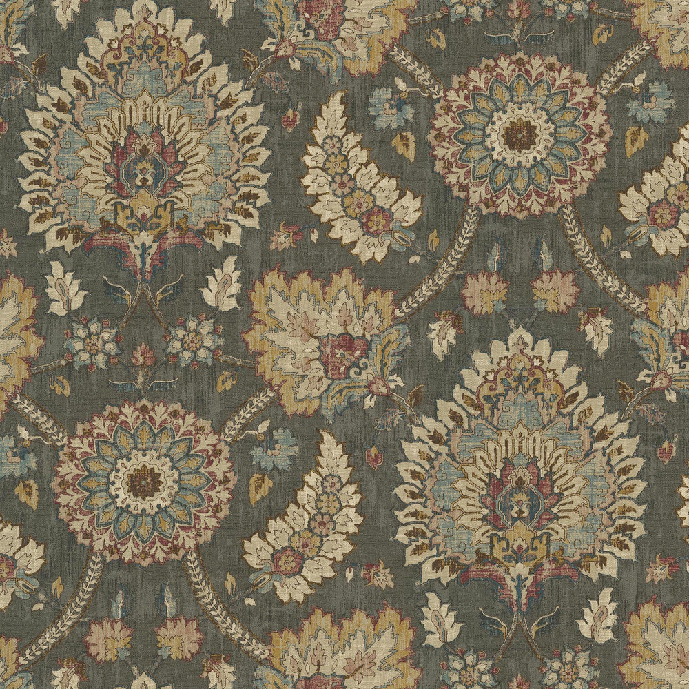 Castleford Smoke - Nc21 682150 by Waverly Fabric - 100% Cotton PAKISTAN Horizontal: 27 and Vertical: 25.25 55 - Fabric Carolina -