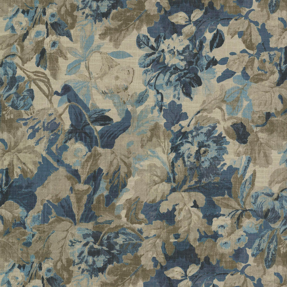 Eloise Delft 682172 by Waverly Fabric 75% Cotton, 25% Linen Pakistan 27000 Horizontal: 13.5 and Vertical: 25.5 55 - Fabric Carolina -