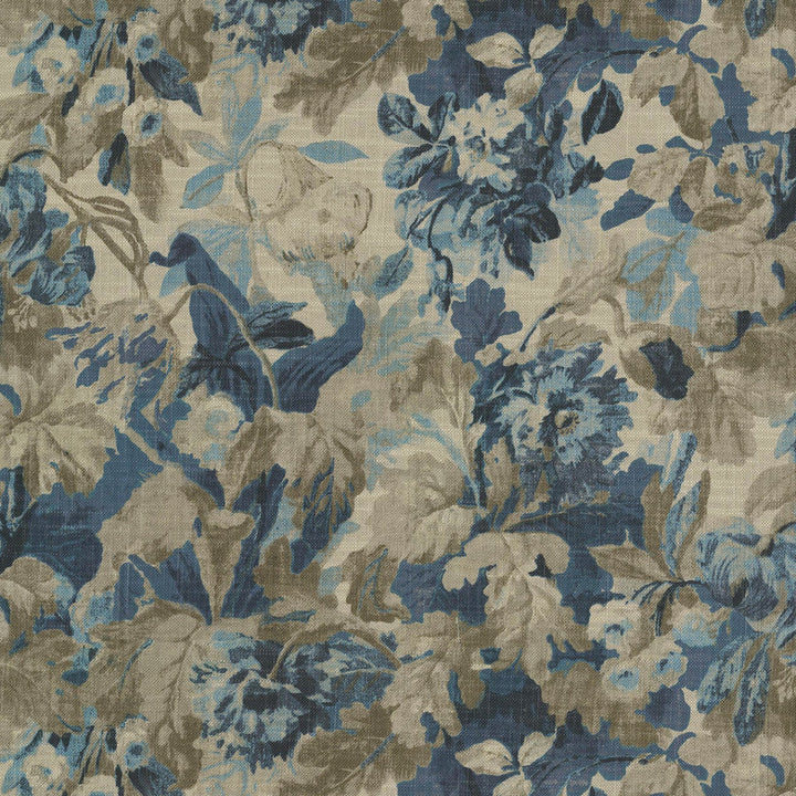 Eloise Delft 682172 by Waverly Fabric 75% Cotton, 25% Linen Pakistan 27000 Horizontal: 13.5 and Vertical: 25.5 55 - Fabric Carolina -