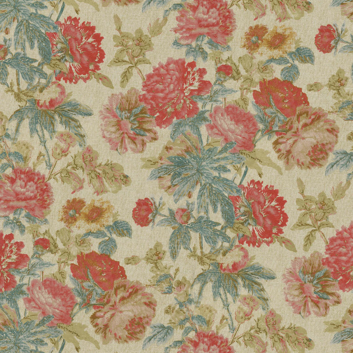 Daphne Tearose 682190 by Waverly Fabric - 80% Cotton 20% Linen CHINA 51000 Horizontal: 13.5 and Vertical: 25.25 54 - Fabric Carolina -