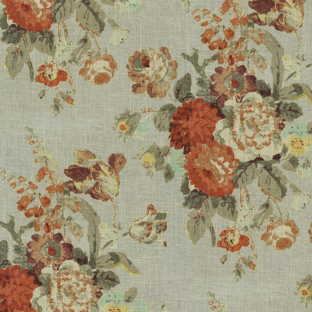 Nora Nectar 682232 by Waverly Fabric - 55% linen, 45% rayon, China 24000 Horizontal: 13.5 and Vertical: 25.25 54/55 - Fabric Carolina -