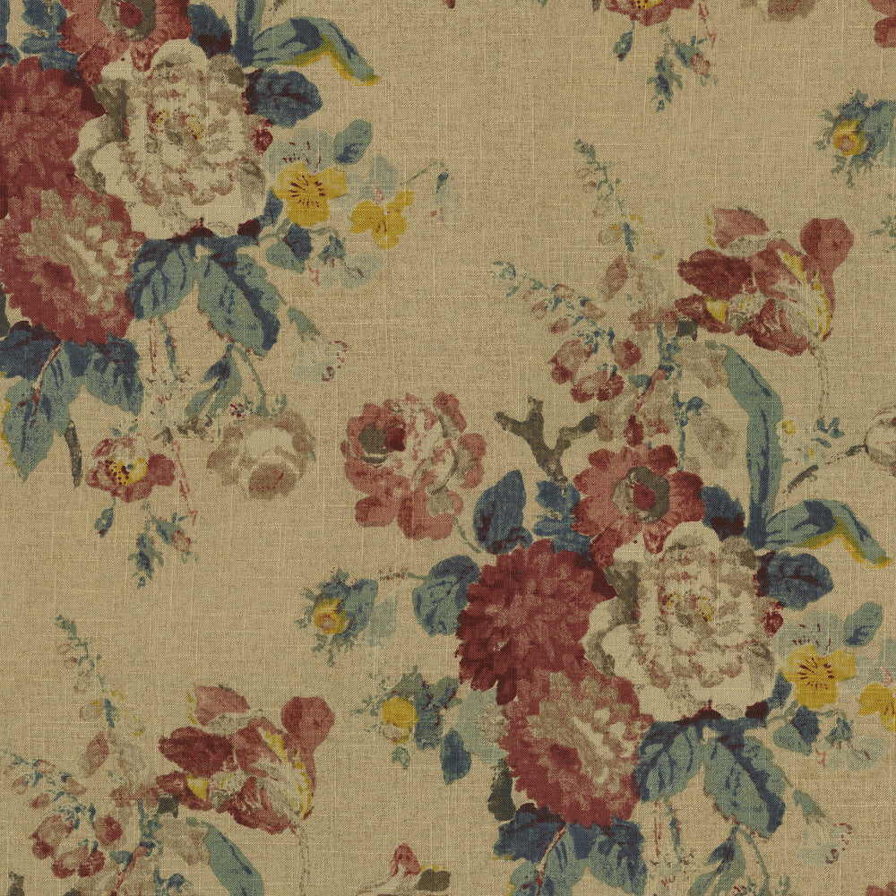 Nora Linen 682233 by Waverly Fabric 55% Linen 45% Rayon China 24000 Horizontal: 13.5 and Vertical: 25.25 54 - Fabric Carolina -
