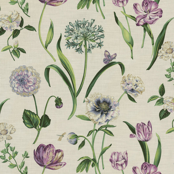 Escape To Eden Elderberry 682270 by Waverly Fabric 100% Cotton Peru 25000 Horizontal: 27 and Vertical: 27 54/55 - Fabric Carolina -