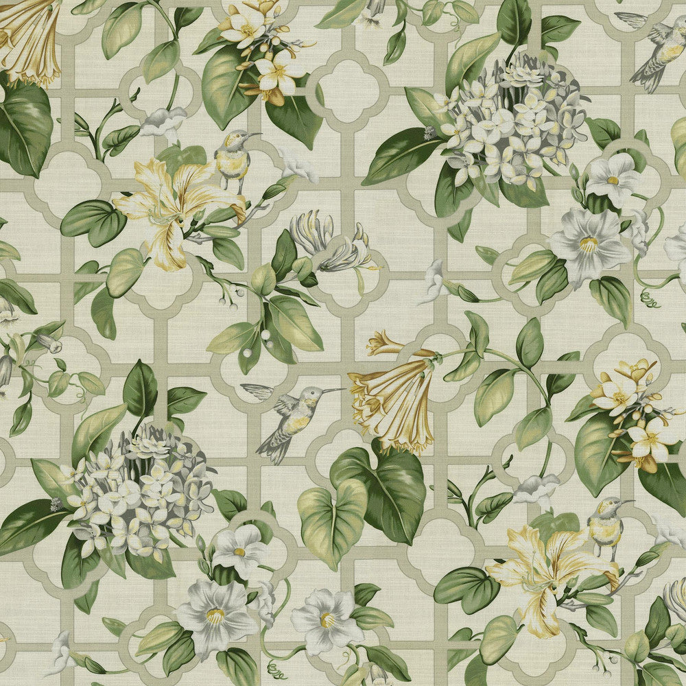 Treillage Garden 682281 by Waverly Fabric 100% Cotton Peru 25000 Horizontal: 13.5 and Vertical: 27 54/55 - Fabric Carolina -