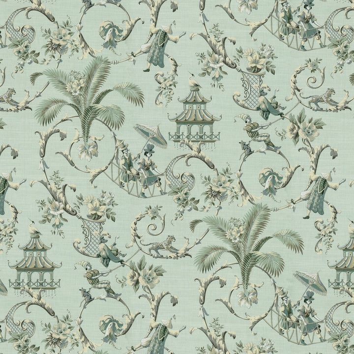 Mandarin Prose Moonstone 682302 by Waverly Fabric 100% Cotton Peru 25000 Horizontal: 13.5 and Vertical: 25.25 54/55 - Fabric Carolina -