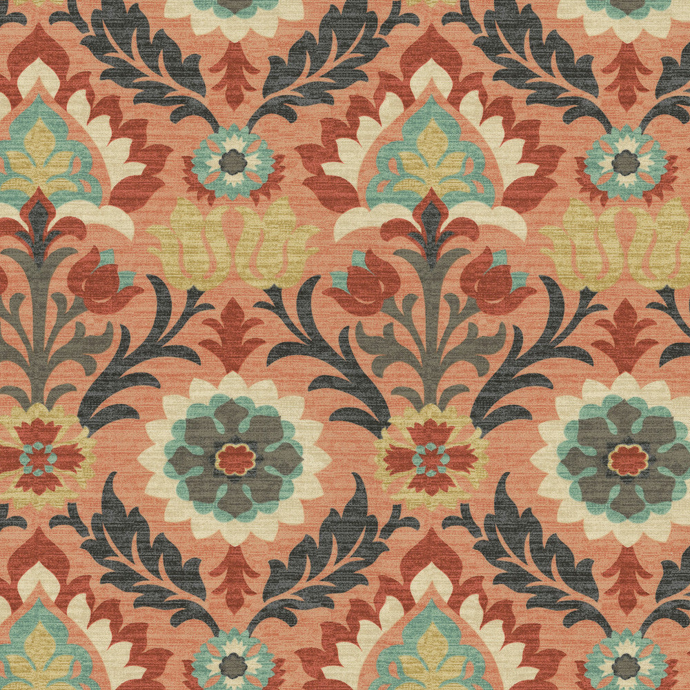 Santa Maria Sunset 682311 by Waverly Fabric 100% Cotton China 51000 Horizontal: 13.5 and Vertical: 18 54 - Fabric Carolina -