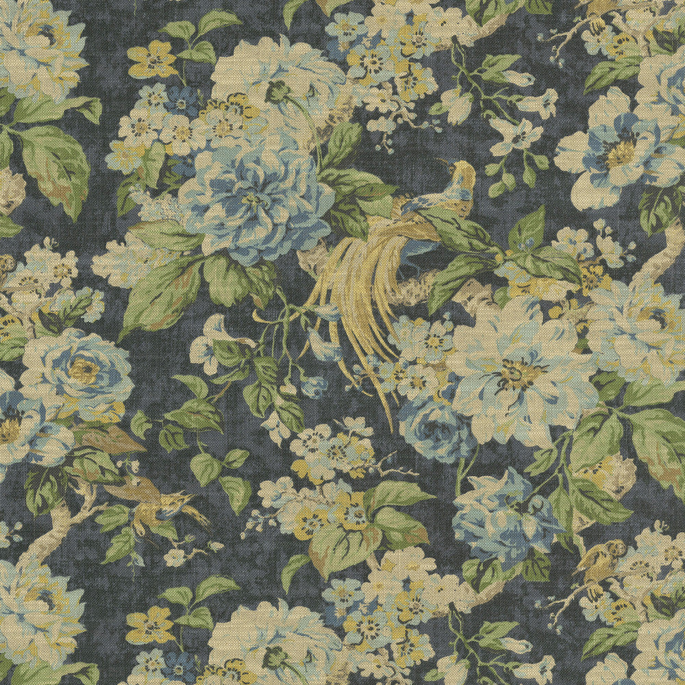 Hidden Pond Evening Sky 682372 by Waverly Fabric 75% cotton, 25% linen Pakistan 15000 Horizontal: 27 and Vertical: 25.25 54 - Fabric Carolina -
