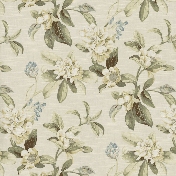 Magnolia Tree Pearl 682381 by Waverly Fabric 100% cotton China 24000 Horizontal: 13.5 and Vertical: 27 54/55 - Fabric Carolina -