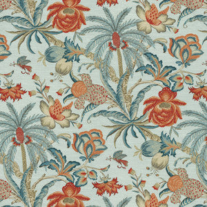 Fiji Flora Chambray 682392 by Waverly Fabric