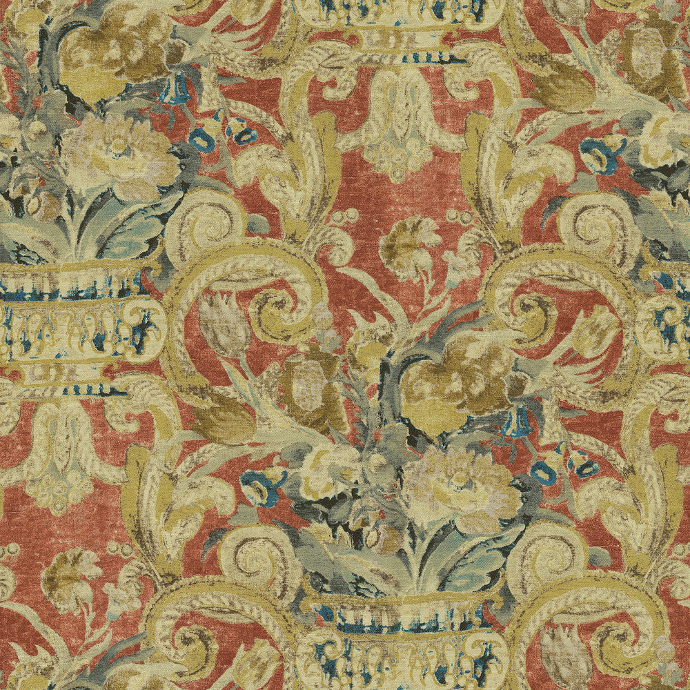 Villa Di Castello Henna 682411 by Waverly Fabric 100% cotton China 24000 Horizontal: 13.5 and Vertical: 27 54/55 - Fabric Carolina -