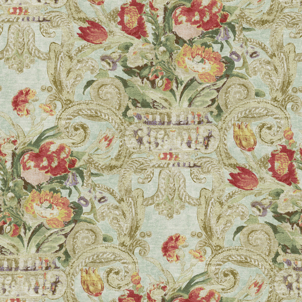 Villa Di Castello Seamist 682412 by Waverly Fabric 100% cotton China 24000 Horizontal: 13.5 and Vertical: 27 54/55 - Fabric Carolina -