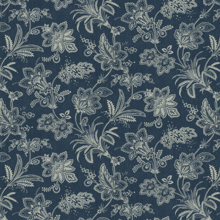 Follow The Trail Denim 682460 by WAVERLY Fabric - 100% cotton, washed China 15000 Horizontal: 13.5 and Vertical: 18 54 - Fabric Carolina -
