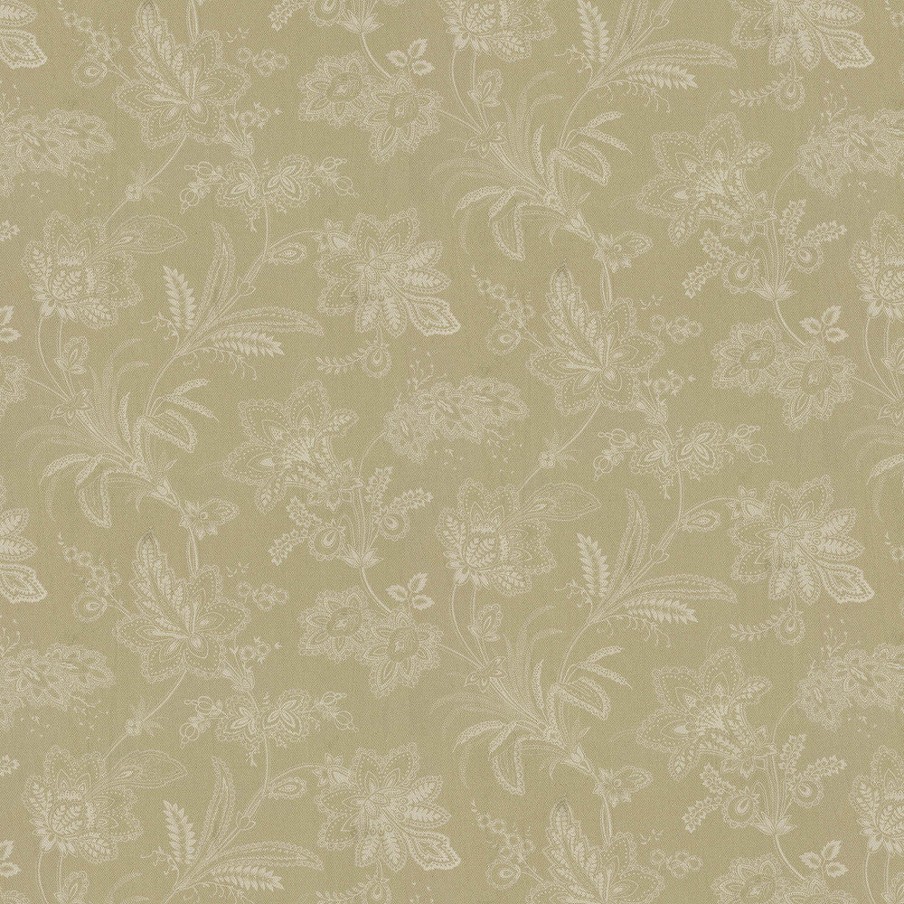 Follow The Trail Flax 682461 by WAVERLY Fabric - 100% cotton, washed China 15000 Horizontal: 13.5 and Vertical: 18 54 - Fabric Carolina -