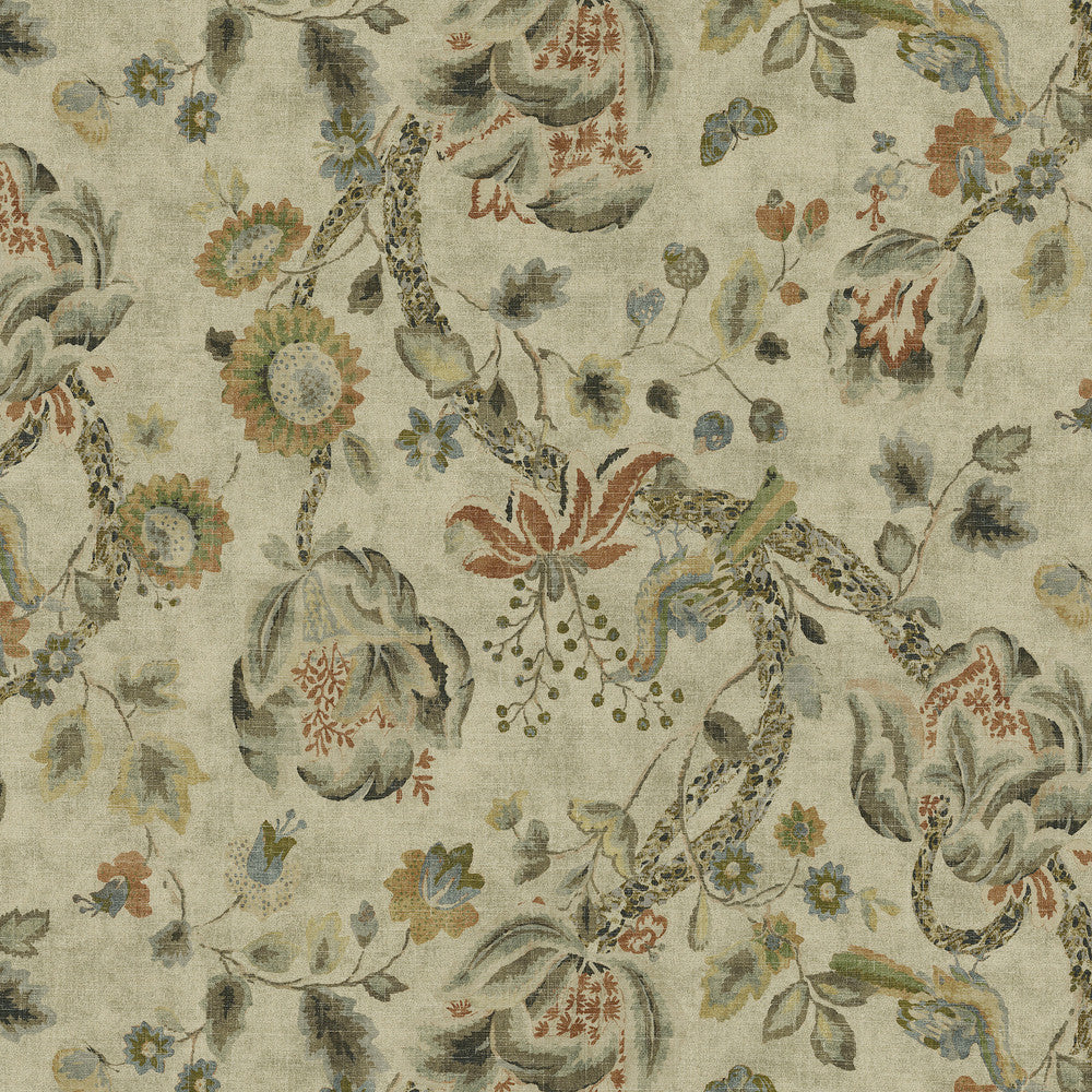 Adalet Chutney 682500 by WAVERLY Fabric - 80% cotton, 20% linen China 51000 Horizontal: 27 and Vertical: 25.25 54 - Fabric Carolina -