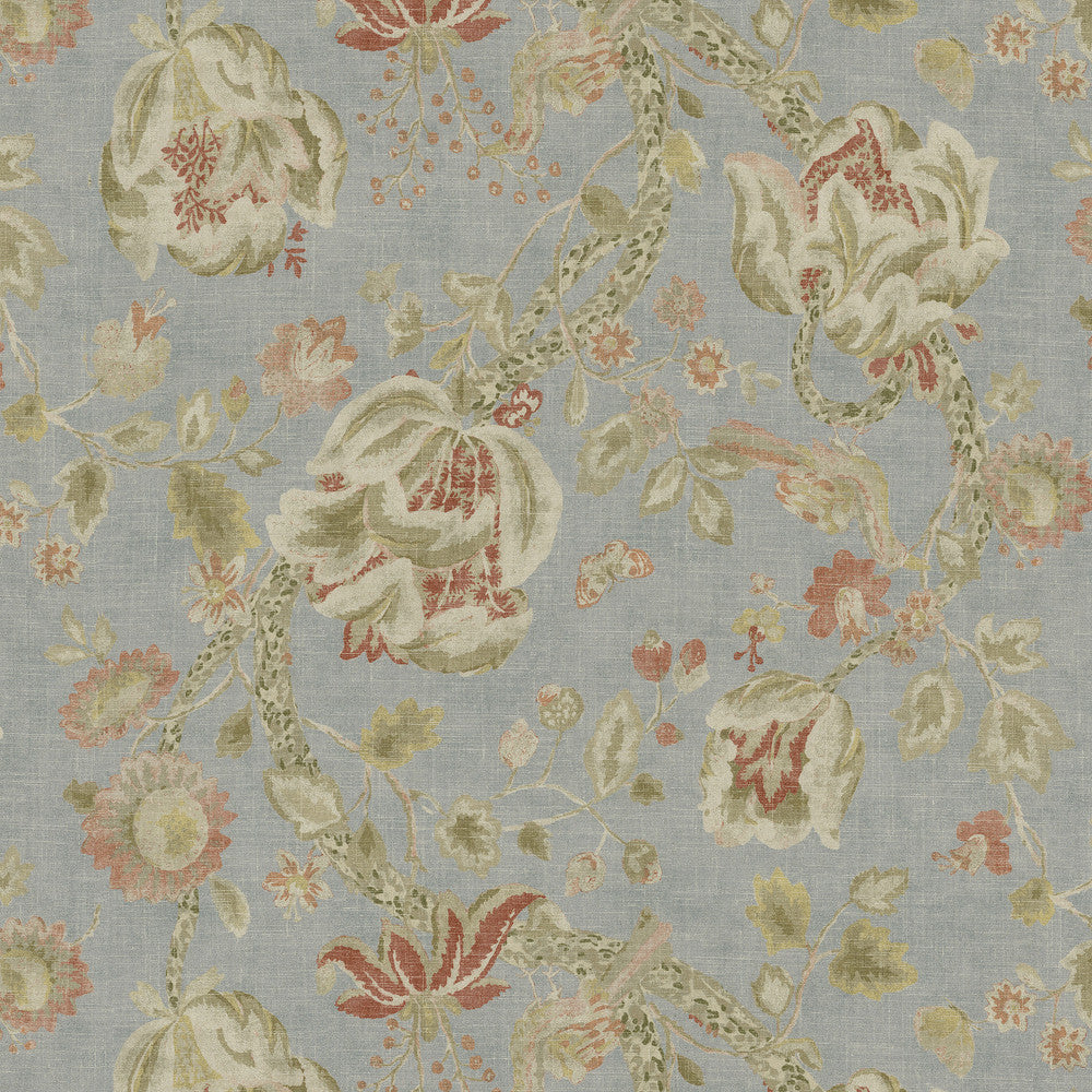 Adalet Chambray 682502 by WAVERLY Fabric - 80% cotton, 20% linen China 51000 Horizontal: 27 and Vertical: 25.25 54 - Fabric Carolina -