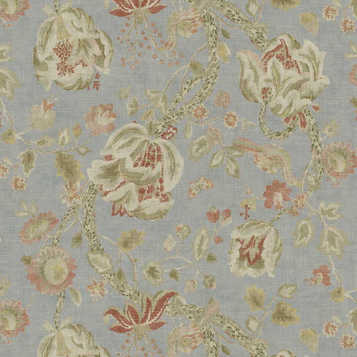 Adalet Chambray 682502 by WAVERLY Fabric - 80% cotton, 20% linen China 51000 Horizontal: 27 and Vertical: 25.25 54 - Fabric Carolina -