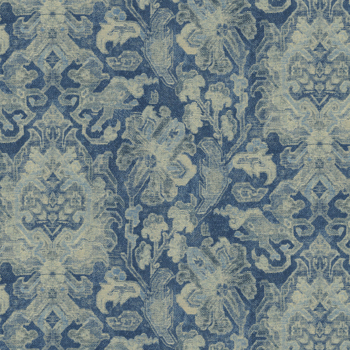 Carpet Bag Indigo 682512 by WAVERLY Fabric - 80% cotton, 20% linen China 51000 Horizontal: 13.5 and Vertical: 12.62 54 - Fabric Carolina -