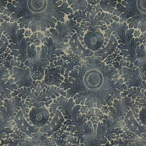 Damask Sarong Indigo 682530 By Waverly Fabric