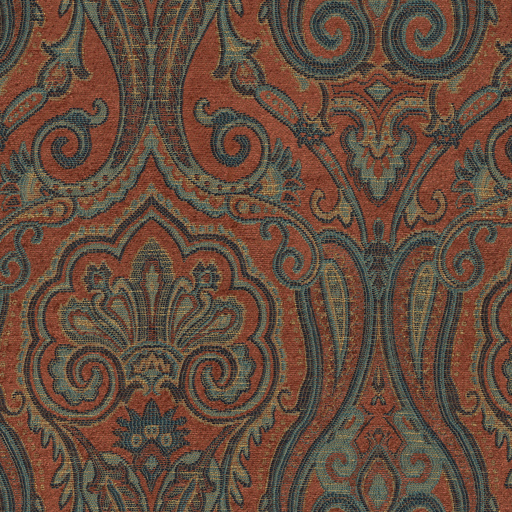 Clubroom Paisley Majesty 682540 by WAVERLY Fabric - 71% polyester, 28% rayon China 15000 Horizontal: 14.25 and Vertical: 15 54 - Fabric Carolina -