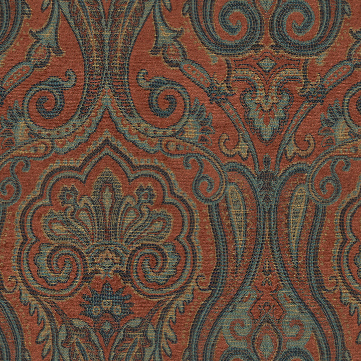 Clubroom Paisley Majesty 682540 by WAVERLY Fabric - 71% polyester, 28% rayon China 15000 Horizontal: 14.25 and Vertical: 15 54 - Fabric Carolina -