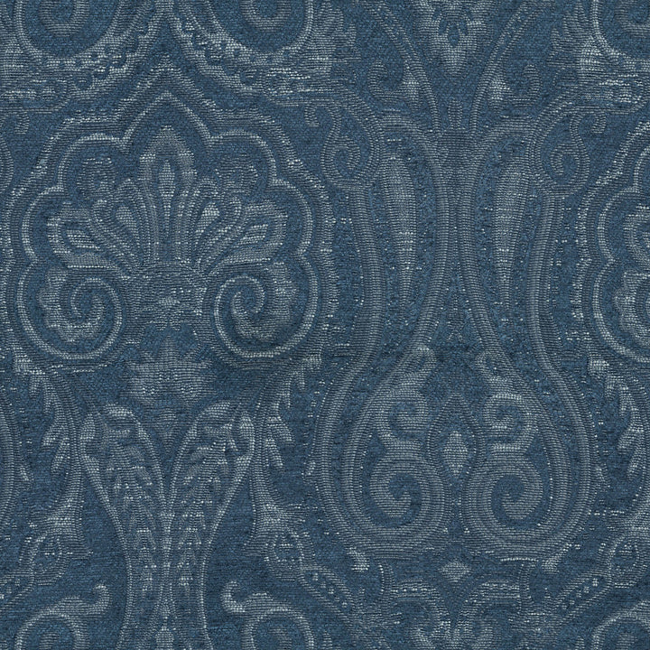 Clubroom Paisley Prussian 682541 by WAVERLY Fabric - 71% polyester, 28% rayon China 15000 Horizontal: 14.25 and Vertical: 15 54 - Fabric Carolina -