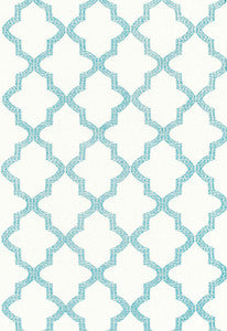 Tangier Embroidery Caribbean 68342 by Schumacher Fabric