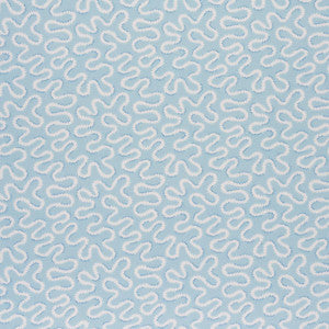 Zoelie Aqua 180550 by Schumacher Fabric