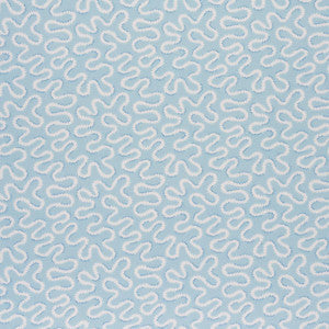 Zoelie Aqua 180550 by Schumacher Fabric