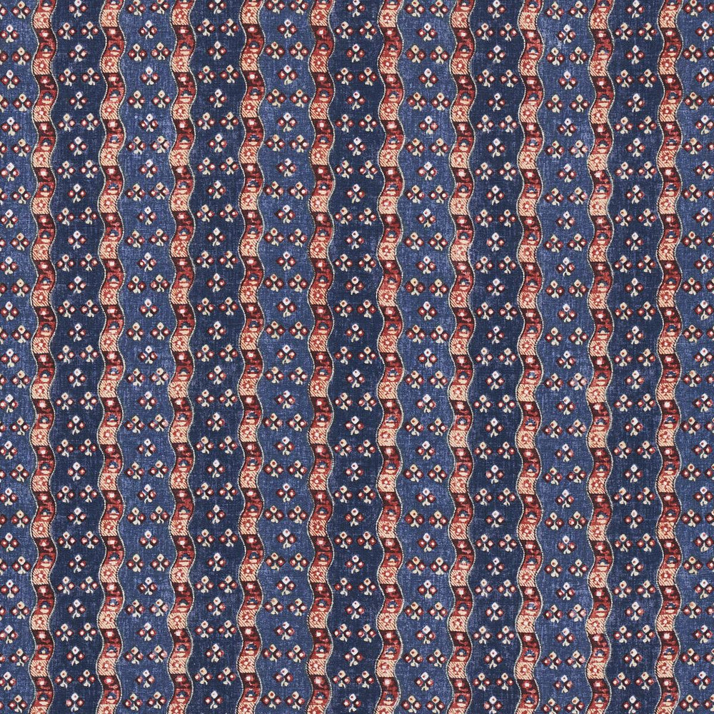Ottilie Stripe Document 180560 by Schumacher Fabric New Traditional: Provenal 5.12" - Fabric Carolina -