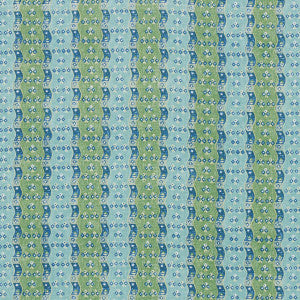 Ottilie Stripe Green 180561 by Schumacher Fabric