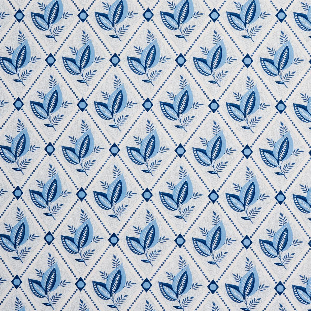 Basile Trellis Porcelain 180570 by Schumacher Designer Fabric New Traditional: Provenal 13.5" - Swanky Fabrics -